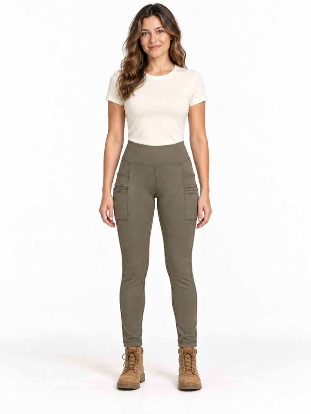 Carhartt Force Utility Leggings Women’s M Tarmac Olive Green Work Pants
